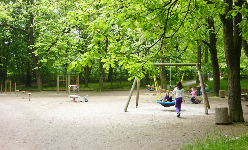 Zustand des Kinderspielplatzes vor der Umgestaltung