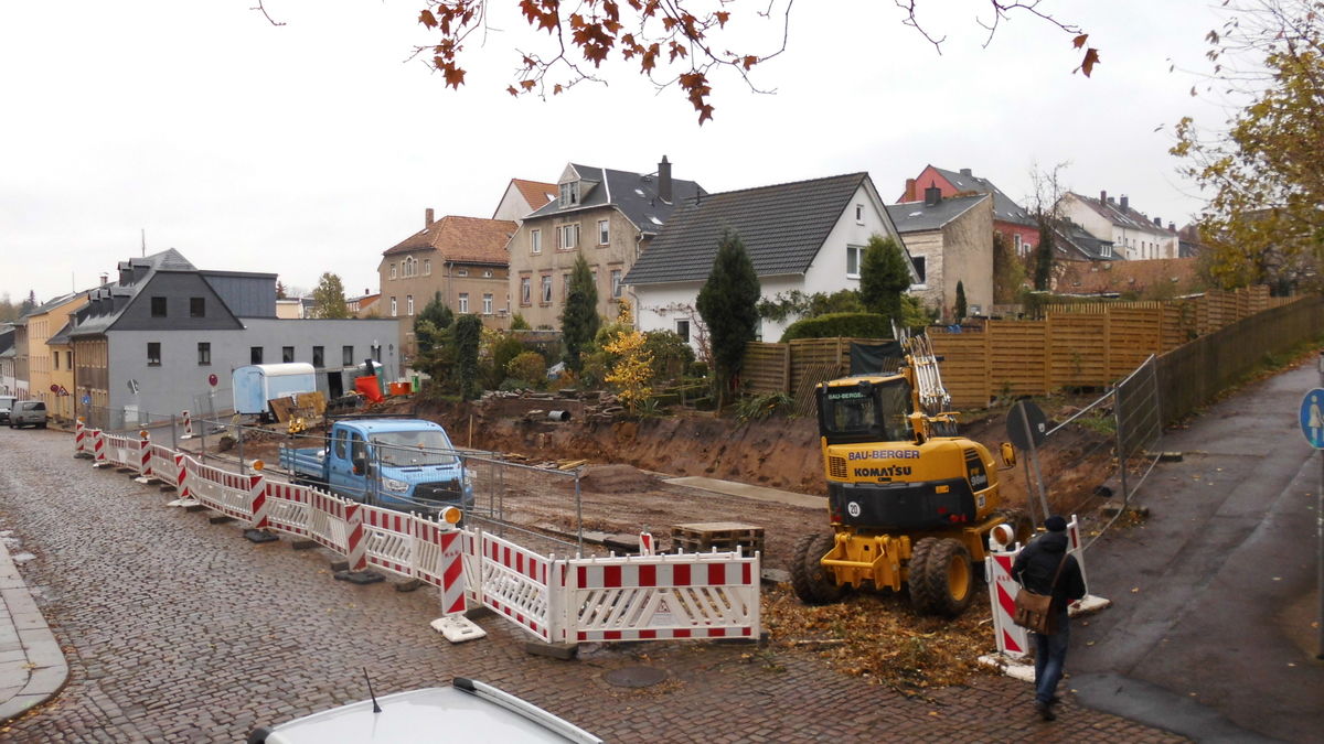 Kirchstraße im Bau