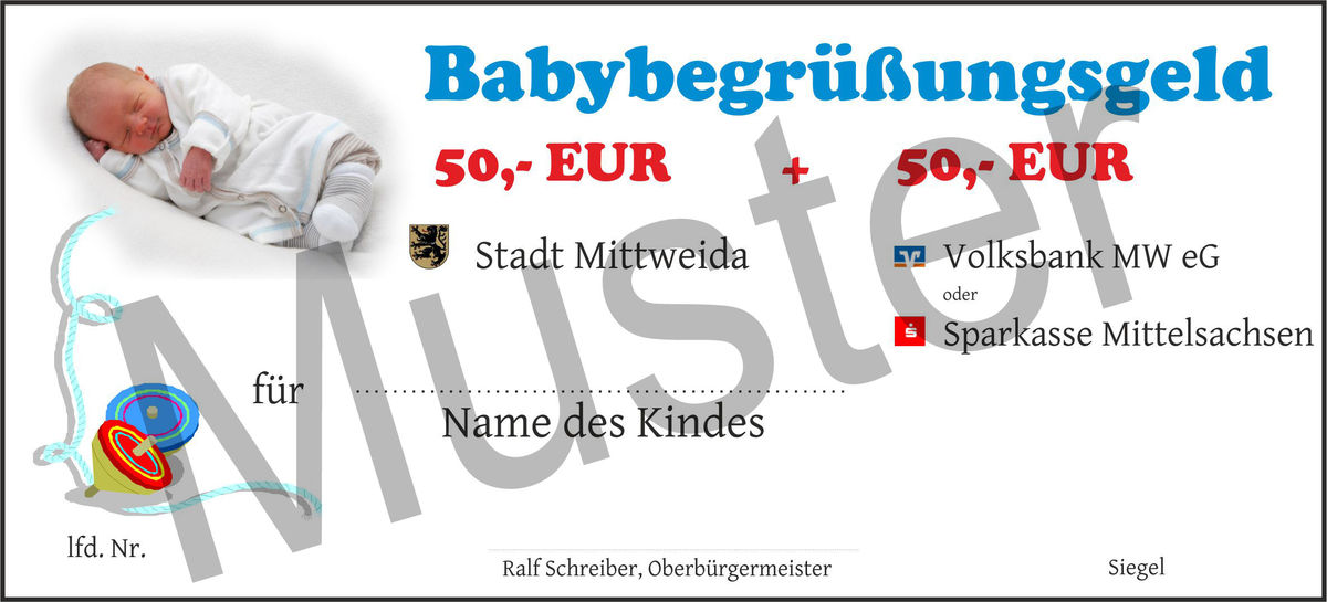 Gutschein Babybegrüßungsgeld