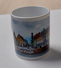 Tasse mit Markt Motiv